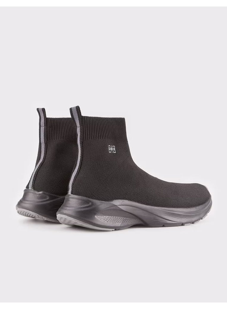 Cabani Men's Knit Summer Sports Shoes - Black - Image 3